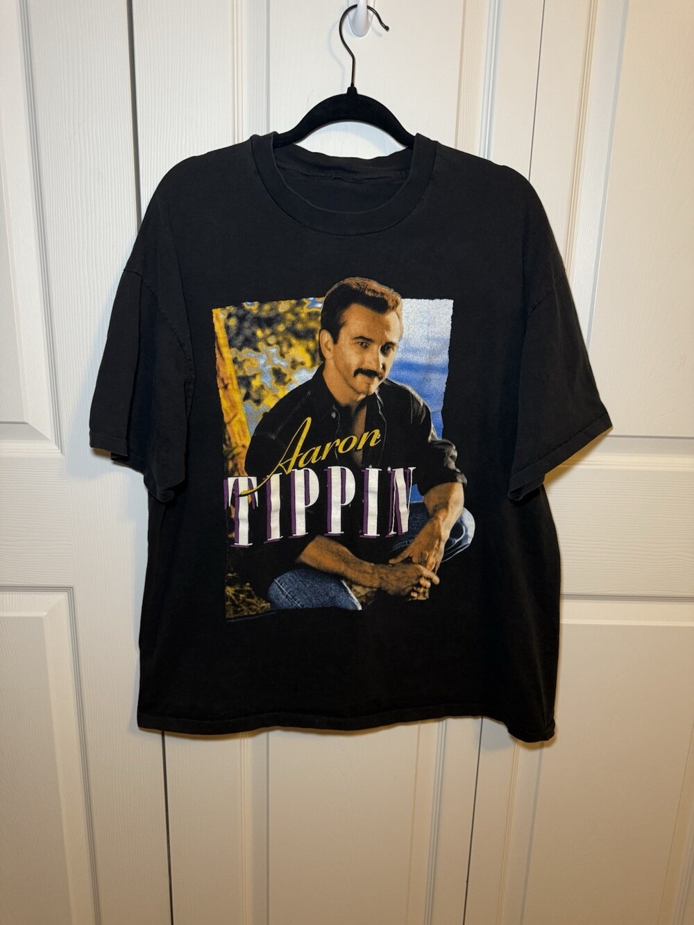 Vintage 1994 Aaron Tippin Tour T Shirt Single Stitch Country Music XL